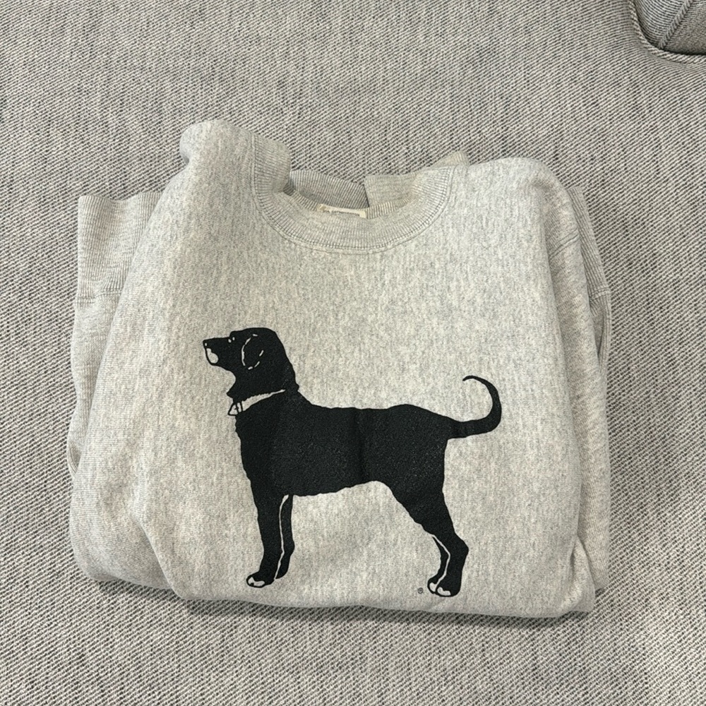 Vintage, black dog sweatshirt